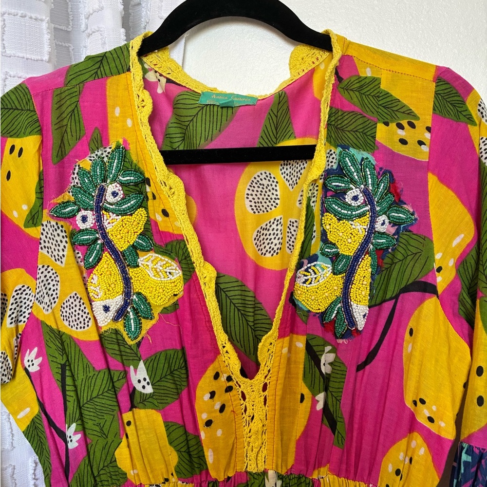Antica Sartoria by Giacomo Cinque Lemon Pink Kaftan